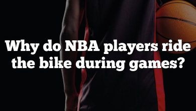 Why do NBA players ride the bike during games?