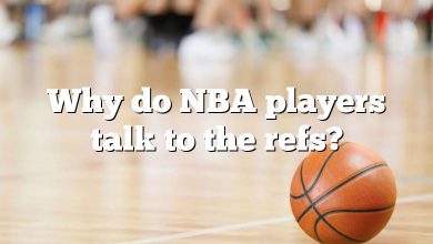 Why do NBA players talk to the refs?