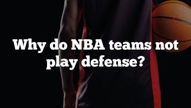 Why do NBA teams not play defense?