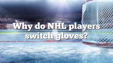 Why do NHL players switch gloves?