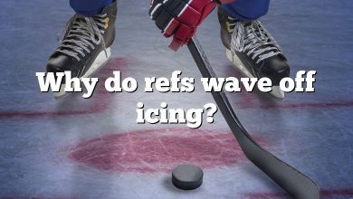 Why do refs wave off icing?