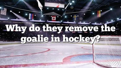 Why do they remove the goalie in hockey?