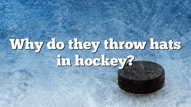 Why do they throw hats in hockey?