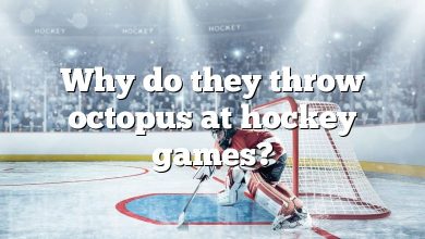 Why do they throw octopus at hockey games?