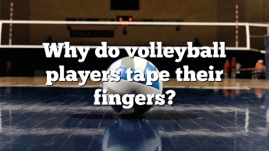 Why do volleyball players tape their fingers?