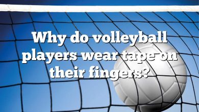 Why do volleyball players wear tape on their fingers?