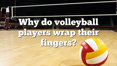 Why do volleyball players wrap their fingers?