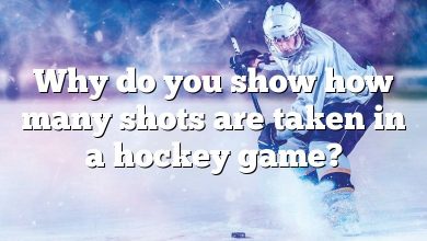 Why do you show how many shots are taken in a hockey game?