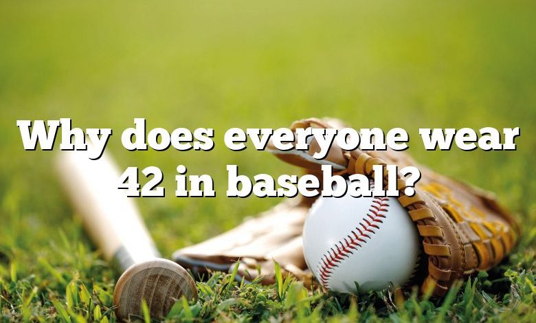 Why does everyone wear 42 in baseball?