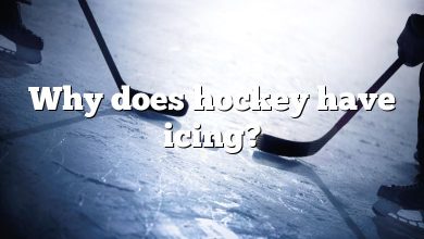 Why does hockey have icing?