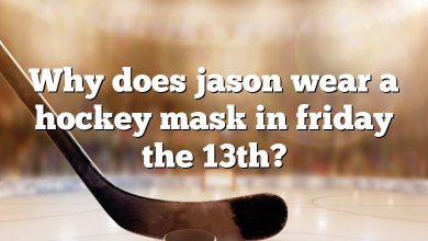 Why does jason wear a hockey mask in friday the 13th?