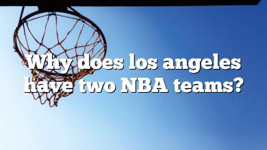 Why does los angeles have two NBA teams?