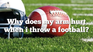 Why does my arm hurt when i throw a football?