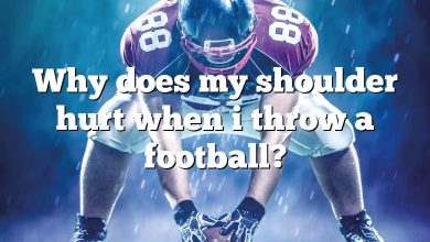 Why does my shoulder hurt when i throw a football?