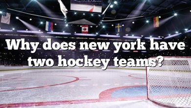 Why does new york have two hockey teams?