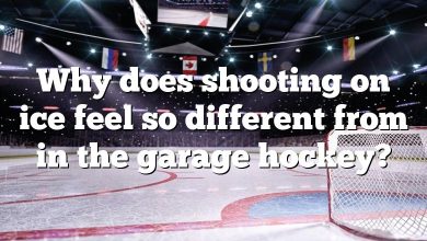 Why does shooting on ice feel so different from in the garage hockey?