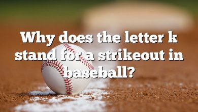 Why does the letter k stand for a strikeout in baseball?