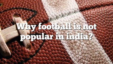 Why football is not popular in india?