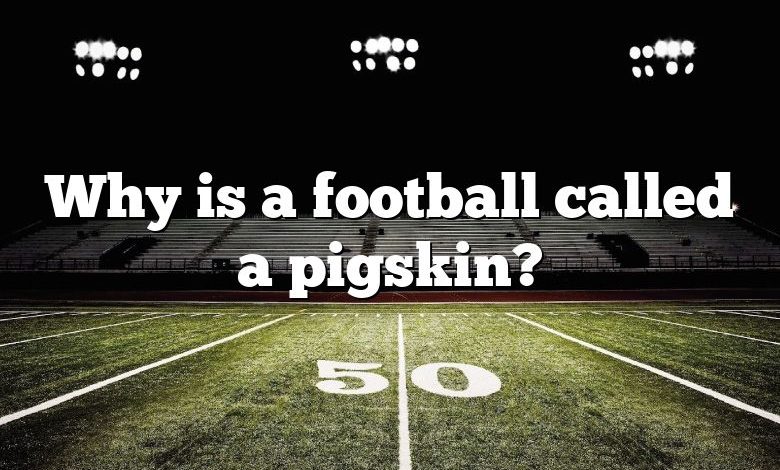 Why is a football called a pigskin?