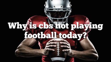 Why is cbs not playing football today?