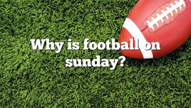 Why is football on sunday?