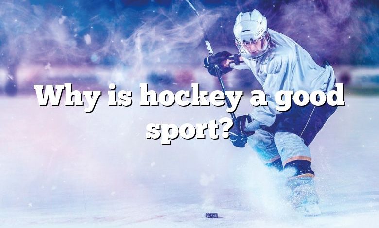 Why is hockey a good sport?