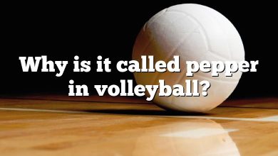 Why is it called pepper in volleyball?