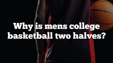 Why is mens college basketball two halves?