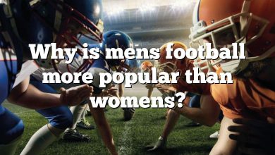 Why is mens football more popular than womens?