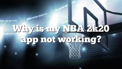 Why is my NBA 2k20 app not working?