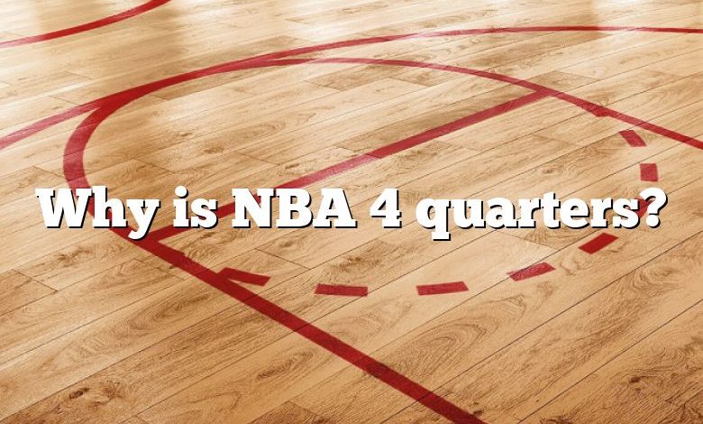 Why is NBA 4 quarters?