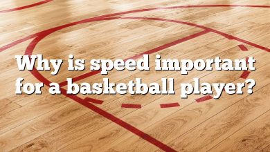 Why is speed important for a basketball player?