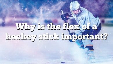 Why is the flex of a hockey stick important?