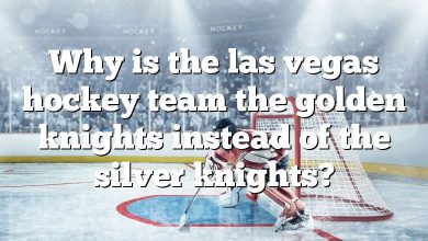 Why is the las vegas hockey team the golden knights instead of the silver knights?