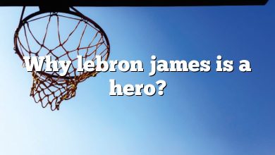 Why lebron james is a hero?