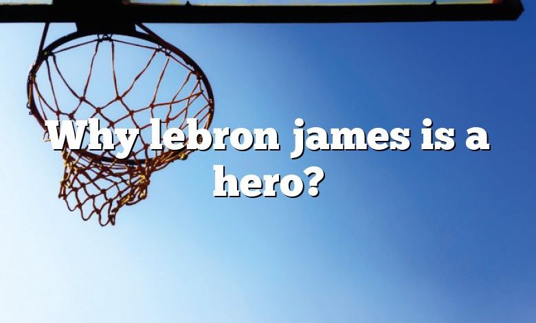 Why lebron james is a hero?