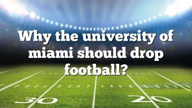 Why the university of miami should drop football?