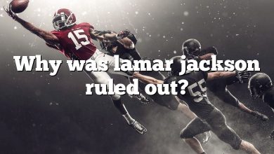 Why was lamar jackson ruled out?