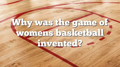 Why was the game of womens basketball invented?