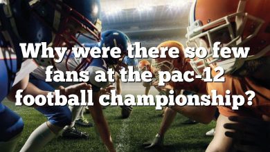 Why were there so few fans at the pac-12 football championship?