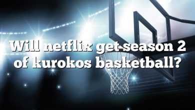 Will netflix get season 2 of kurokos basketball?