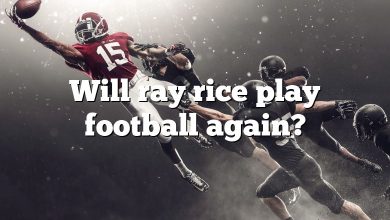 Will ray rice play football again?