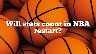 Will stats count in NBA restart?