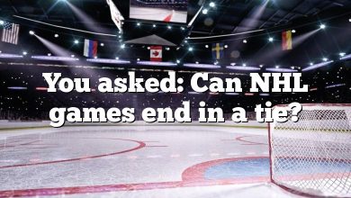 You asked: Can NHL games end in a tie?