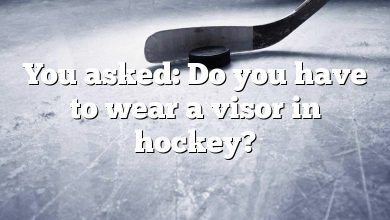 You asked: Do you have to wear a visor in hockey?