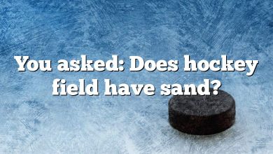 You asked: Does hockey field have sand?