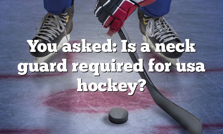 You asked: Is a neck guard required for usa hockey?