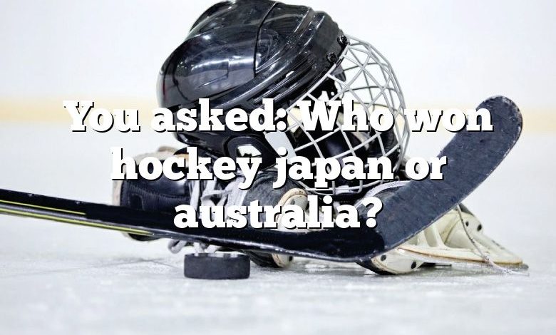 You asked: Who won hockey japan or australia?