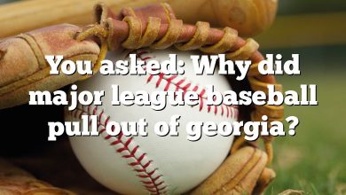 You asked: Why did major league baseball pull out of georgia?