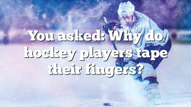 You asked: Why do hockey players tape their fingers?